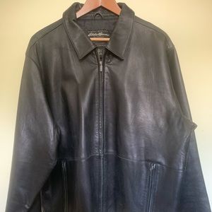 Eddie Bauer Men’s Black Leather Jacket